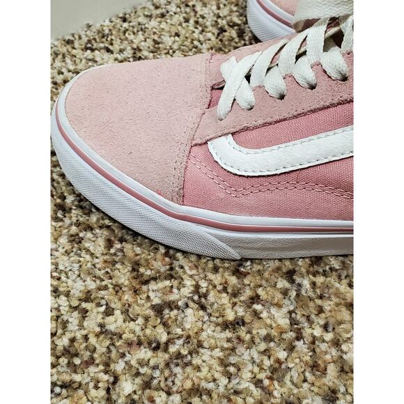 Vans Old Skool Women’s 6 Pink Suede Canvas Low Top Skate Shoes Classic VN000D3HY - Picture 4 of 11